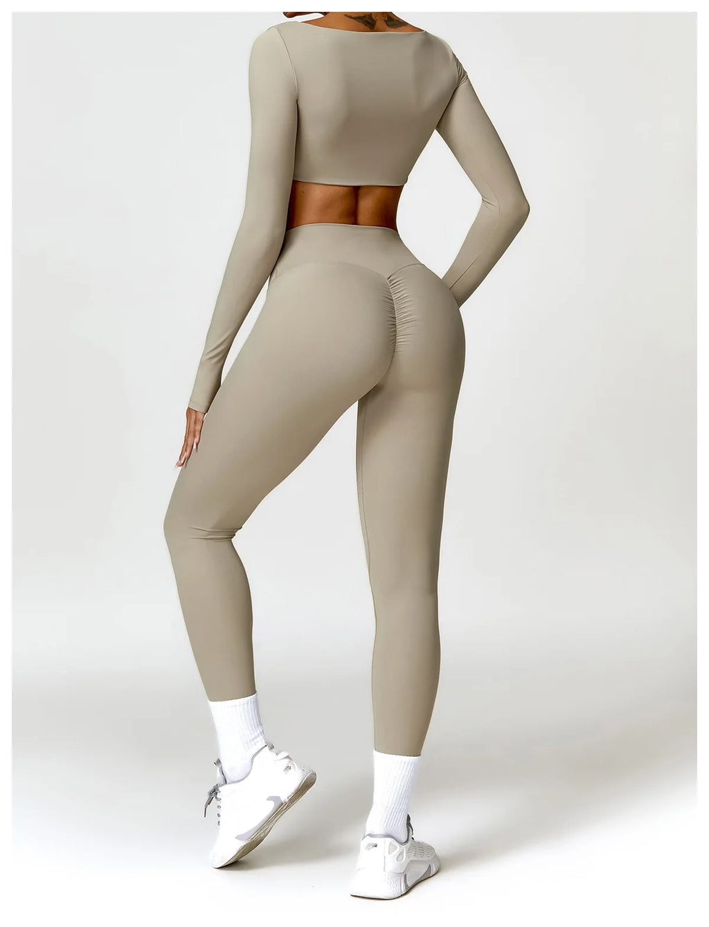 Summer 2-Piece Yoga Set – Women‘s Quick Dry Gym Tracksuit, High Waist Leggings + Top