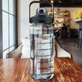 Motivational Water Bottle – with Straw
