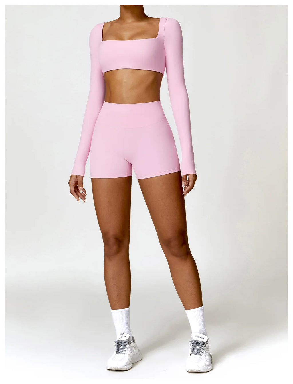 Summer 2-Piece Yoga Set – Women‘s Quick Dry Gym Tracksuit, High Waist Leggings + Top