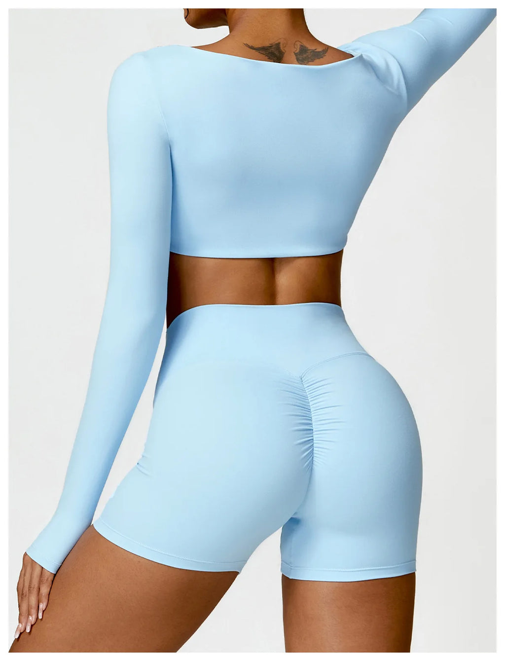 Summer 2-Piece Yoga Set – Women‘s Quick Dry Gym Tracksuit, High Waist Leggings + Top