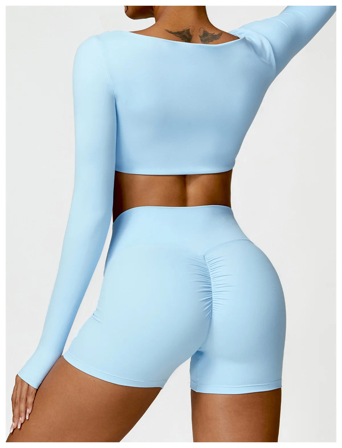 Summer 2-Piece Yoga Set – Women‘s Quick Dry Gym Tracksuit, High Waist Leggings + Top