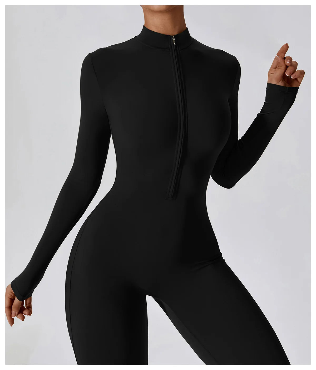 DHIEMEID Zipper Jumpsuit