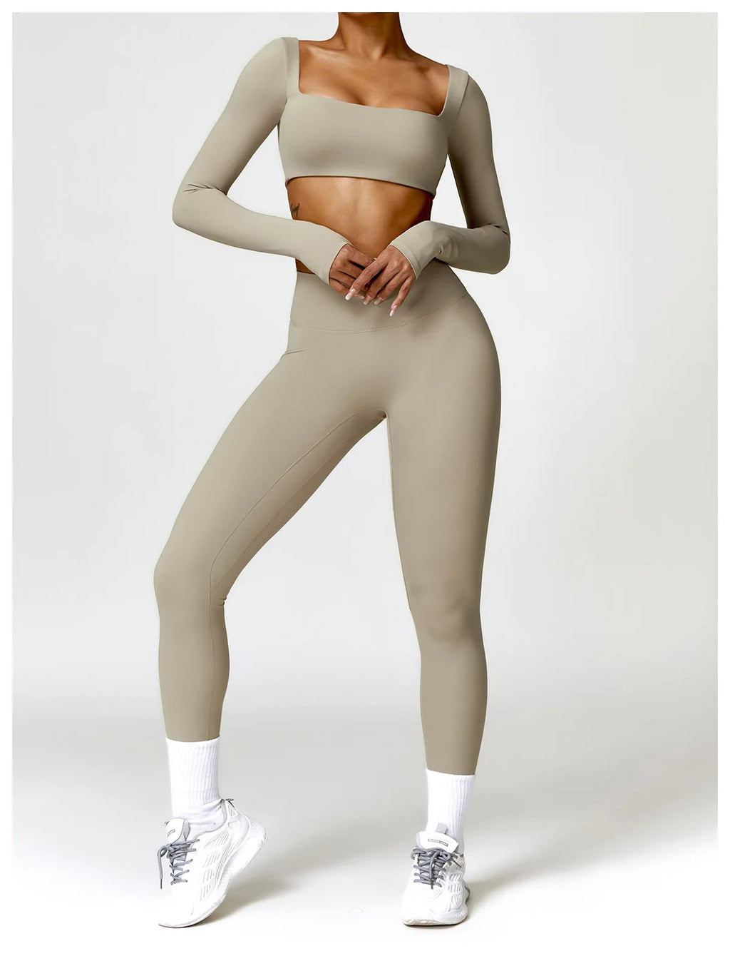 Summer 2-Piece Yoga Set – Women‘s Quick Dry Gym Tracksuit, High Waist Leggings + Top