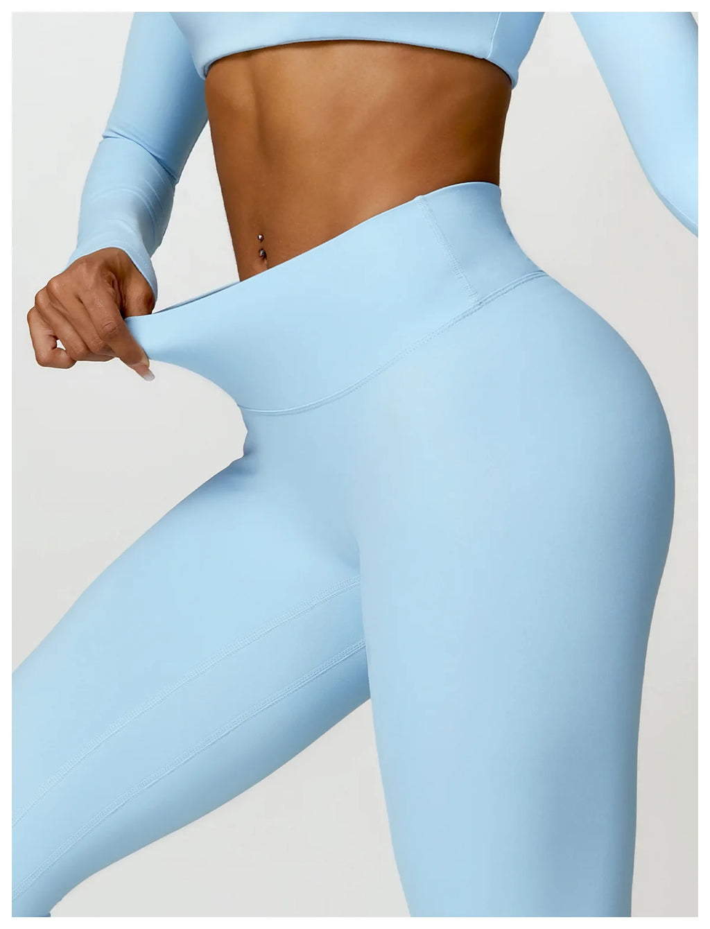 Summer 2-Piece Yoga Set – Women‘s Quick Dry Gym Tracksuit, High Waist Leggings + Top