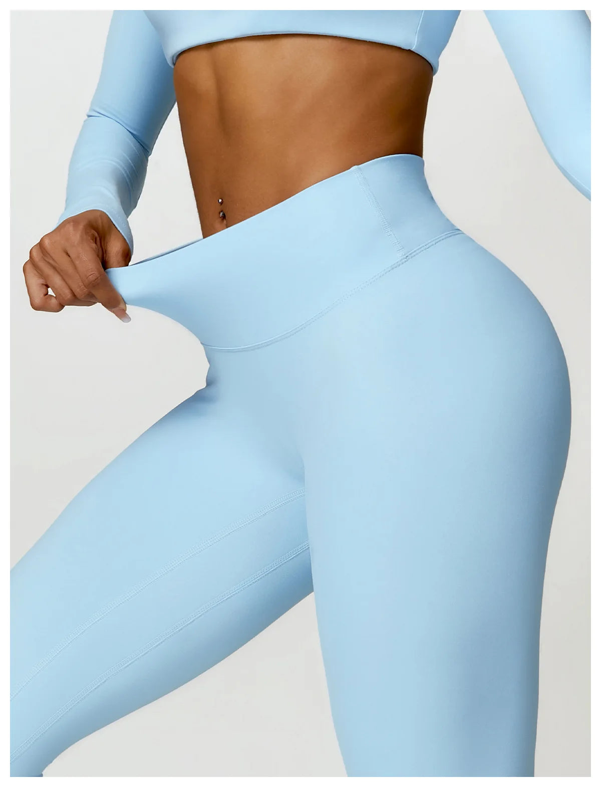 Summer 2-Piece Yoga Set – Women‘s Quick Dry Gym Tracksuit, High Waist Leggings + Top