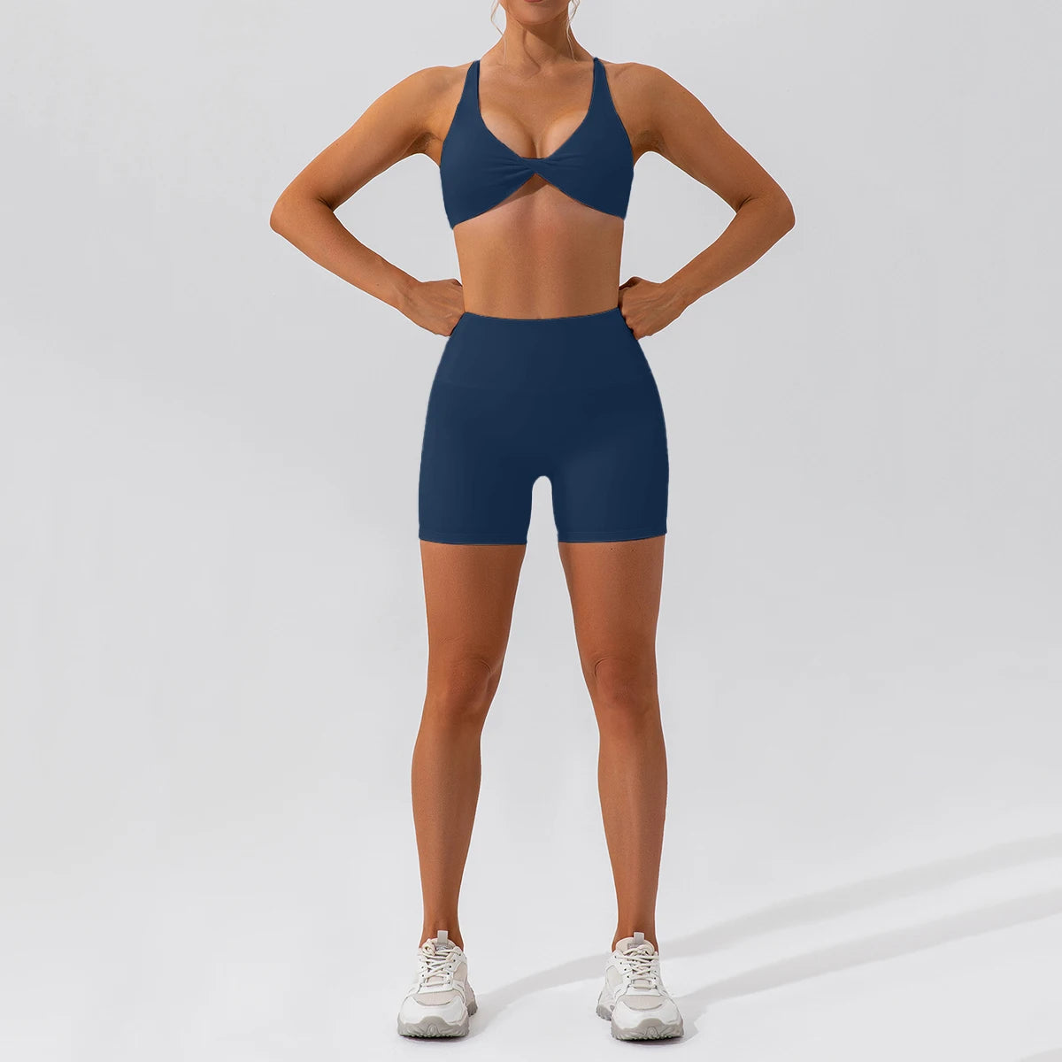 Summer 2-Piece Yoga Set – Women‘s Quick Dry Gym Tracksuit, High Waist Leggings + Top