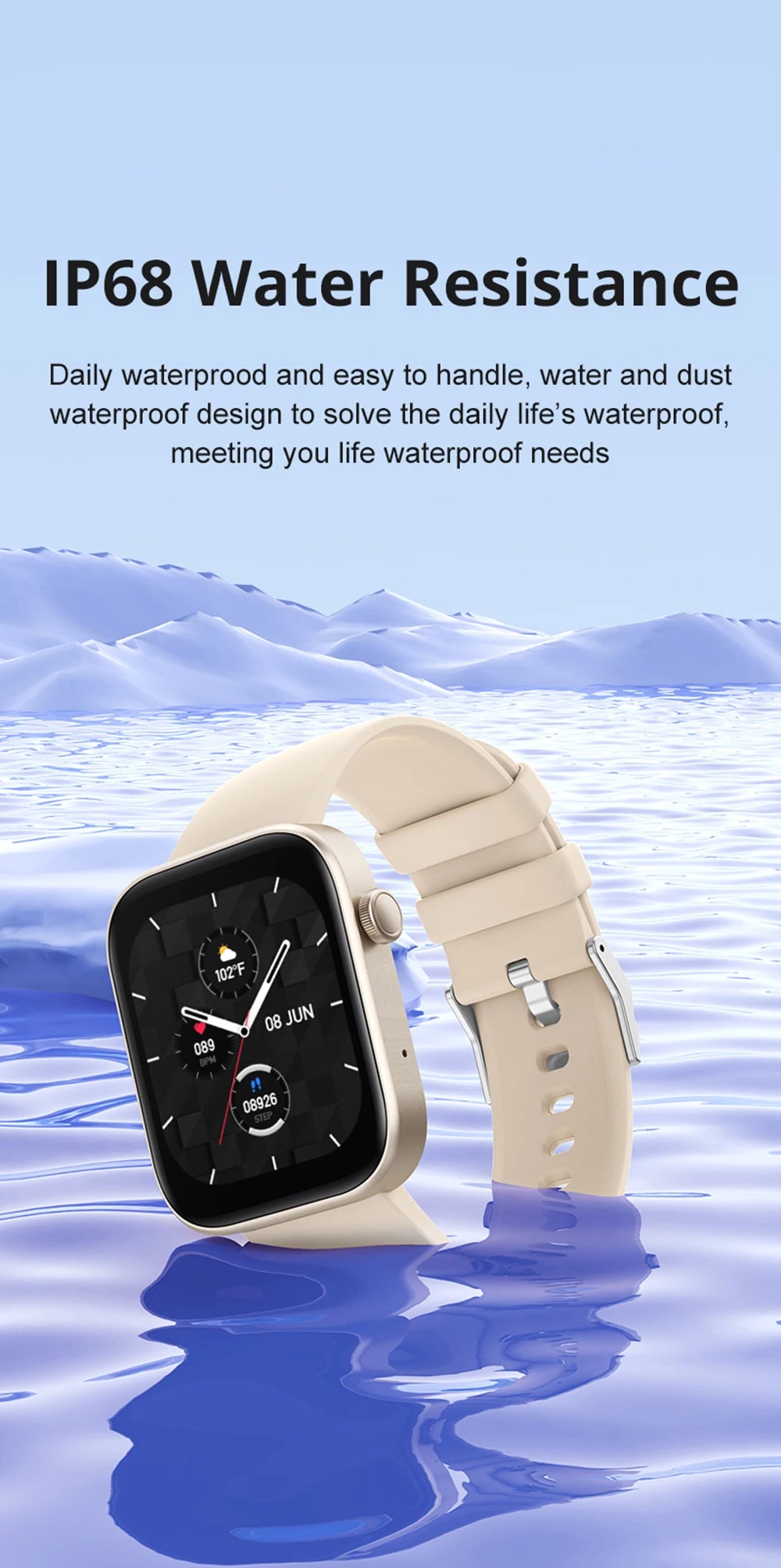 COLMI P71 Smartwatch – 1.9" HD, Bluetooth, IP68
