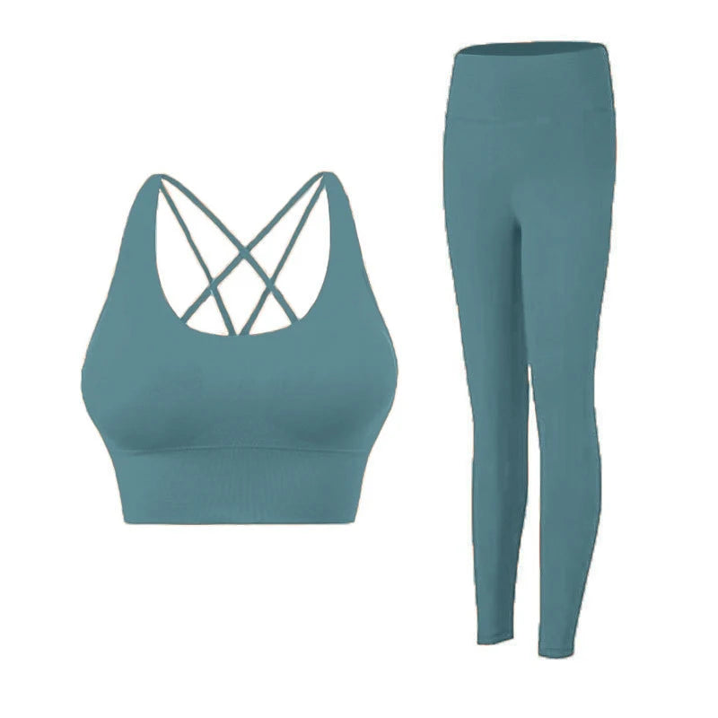 AERYVIT 2-Piece Yoga Set – Leggings + Top