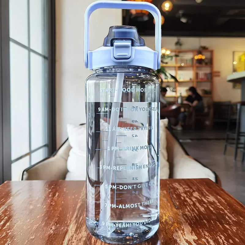Motivational Water Bottle – with Straw