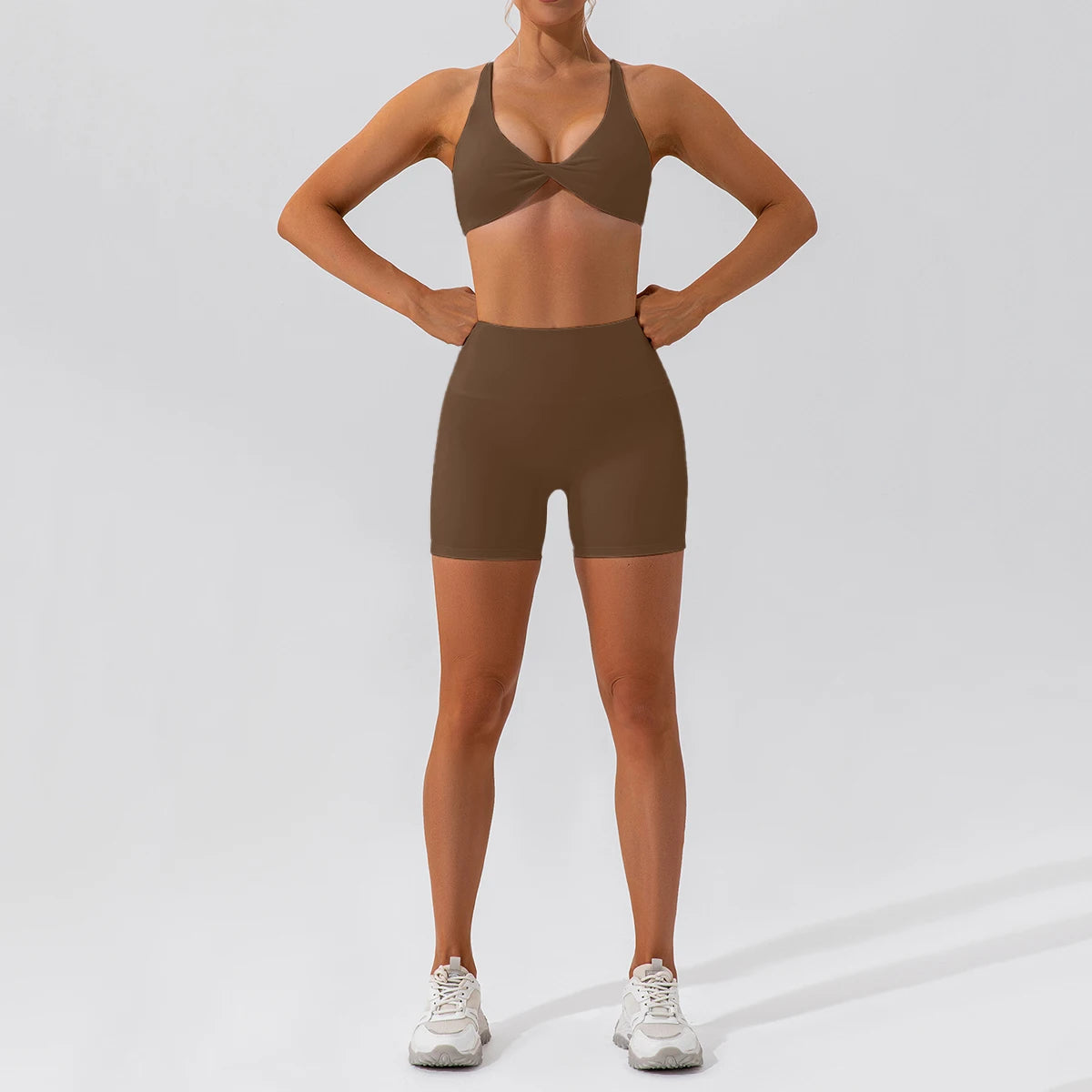 Summer 2-Piece Yoga Set – Women‘s Quick Dry Gym Tracksuit, High Waist Leggings + Top