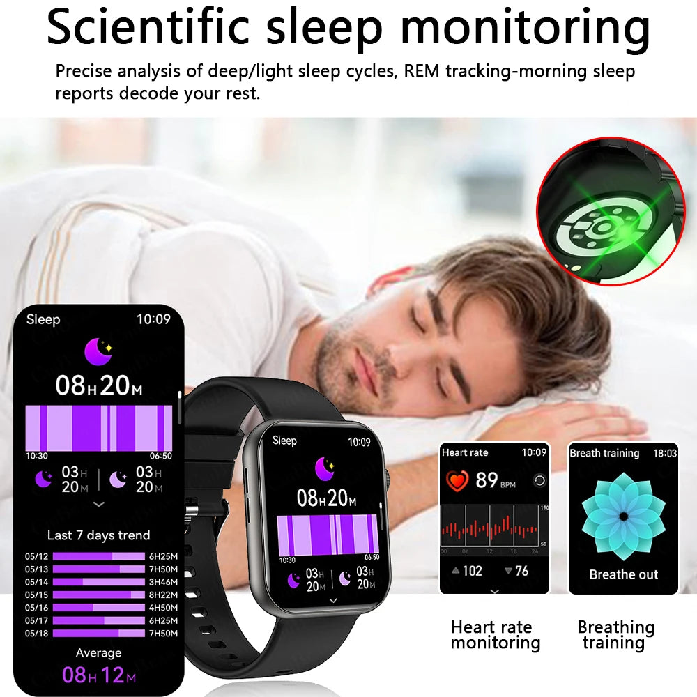 EDONA Smartwatch – 1.9" HD, Bluetooth, IP68
