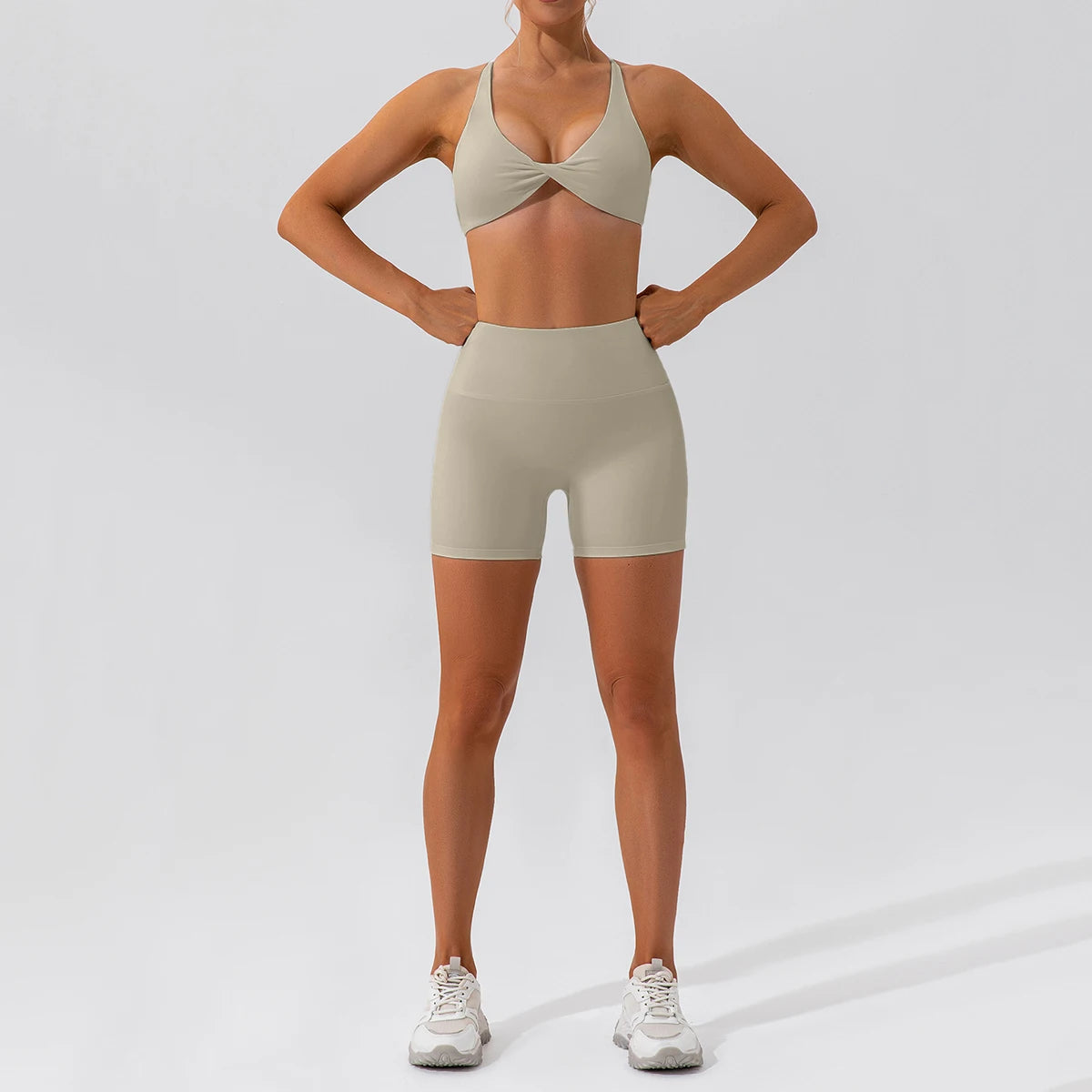 Summer 2-Piece Yoga Set – Women‘s Quick Dry Gym Tracksuit, High Waist Leggings + Top